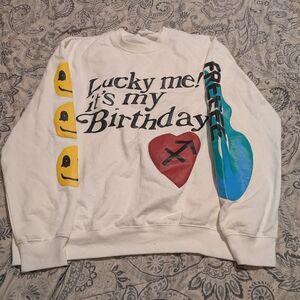 Lucky Me It's My Birthday Kanye Saint West x Disick Sweatshirt